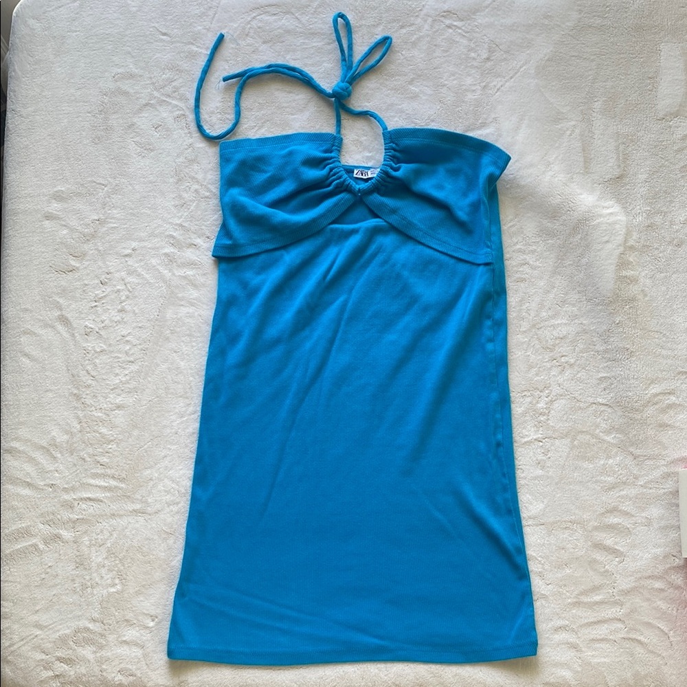 Zara body on dress blue